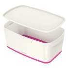 Pojemnik MyBOX mały z pokrywką biało-różowy LEITZ 52291023