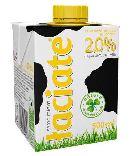 Mleko ŁACIATE UHT 2% 0.5L