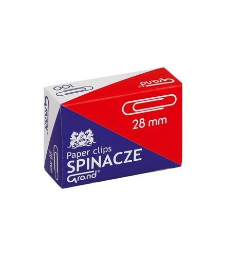 Spinacze biurowe okrągłe R28, 28 mm (10x100 szt)