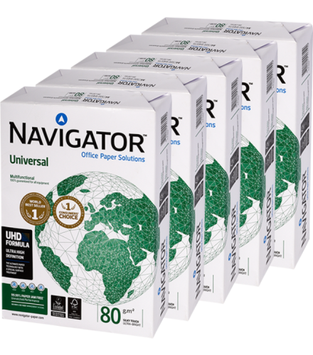 Papier xero A4 NAVIGATOR UNIVERSAL klasa A+ premium karton 5ryz