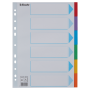 Przekładki kartonowe, kolorowe z kartą opisową A4, Esselte, 6 kart