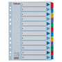 Przekładki kartonowe A4 Mylar Esselte, kolorowe indeksy z nadruk 1-12