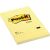 Bloczek samoprzylepny POST-IT_ w linię (660), 102x152mm, 1x100 kart., żółty