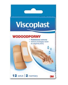 Zestaw plastrów VISCOPLAST, wodoodporne, 12szt.