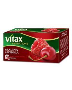 Herbata VITAX INSPIRATIONS MALINA&WIŚNIA 20t*2g zawieszka