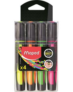 Zakreślacz Maped FLUO PEPS max mix kol. 4 szt etui pud.