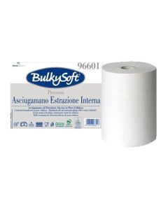 Ręcznik papierowy w rolce BulkySoft premium, 2-W, 150m, biały ręcznik jednorazowy 98905