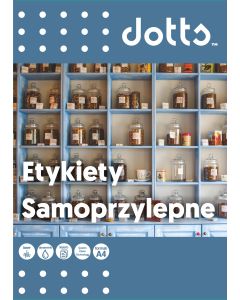 Etykieta samoprzylepna DOTTS A4 (100ark) 105x148mm (4 etyk/arkuszu)