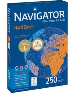 Papier do drukowania kolorowego, papier ksero A4 NAVIGATOR Hard Cover 250g, ryza 125 kartek, KL. A