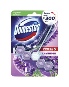 DOMESTOS Zawieszka do toalety KOSTKA POWER 5 LAVENDER 9x55g 879104