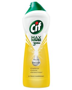 Mleczko do czyszczenia CIF Max Power 3 Action Cytryna, z wybielaczem, 780g