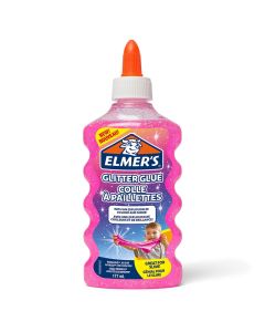 Elmers klej brokatowy, różowy, zmywalny i przyjazny dzieciom, 177ml, 2077249