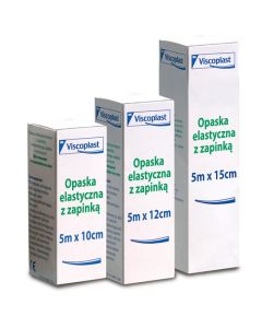 Opaska elastyczna z zapinką VISCOPLAST, 8cm, 5m