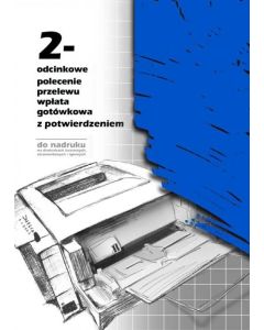 Przelew druk, Polecenie przelewu wpłata gotówkowa Z POTW. 2-ODC A4 (100 szt) F-111-2