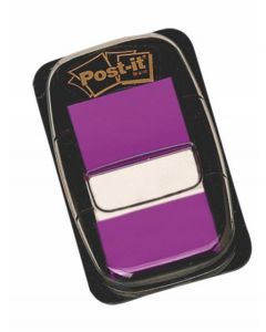 Zakładki indeksujące, karteczki do zaznaczania Post it 680-8 PP, 25x43mm, 50 kart, purpurowe