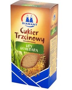 Cukier trzcinowy, brązowy cukier Dry Demerara 500g Diamant