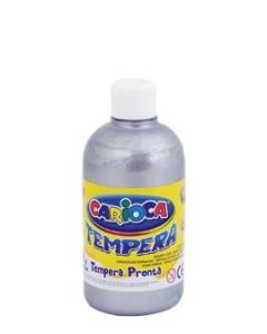 Farby tempery, wodorozcieńczalne Carioca 500 ml srebrna