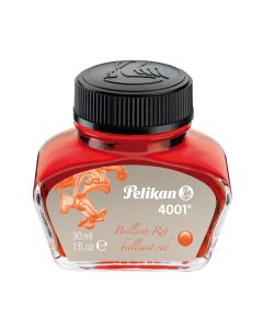 Atrament Pelikan 4001, Poj. 30ml, czerwony