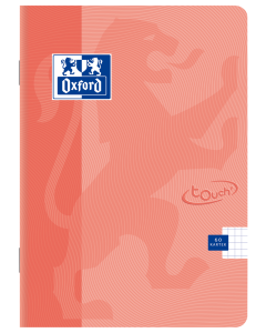 Zeszyt Oxford TOUCH PASTEL, zeszyt A5 60 kartek, kratka z marginesem koral