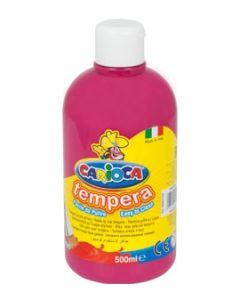 Farby tempery, wodorozcieńczalne Carioca 500 ml ciemnoróżowa