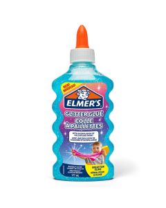 Elmers klej brokatowy, niebieski, zmywalny i przyjazny dzieciom, 177ml, 2077252