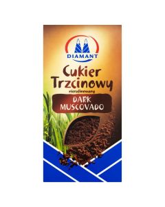 Cukier trzcinowy, brązowy cukier Dark Muscovado 500g Diamant