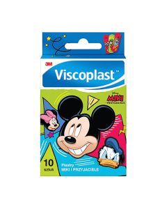 Plastry VISCOPLAST Miki i Przyjaciele, 72x25mm, 10szt.