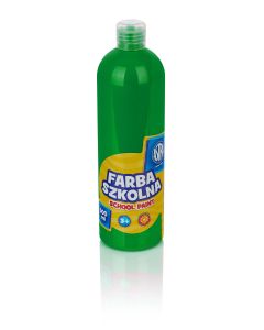 Farby plakatowe Astra, szkolne farby wodne w butelkach 500 ml, zielona