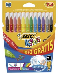 Flamastry Bic Kids Couleur 12 kolorów