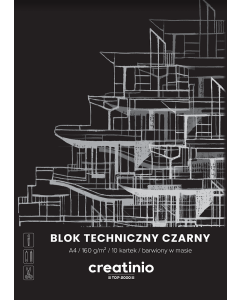 BLOK TECHNICZNY TOP 2000 CREATINIO A4 10K 160G CZARN 400176681