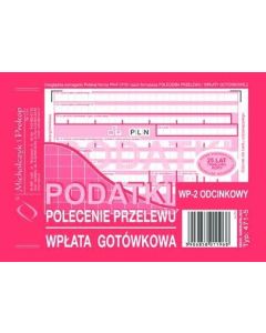 Przelew podatkowy druk, Polecenie przelewu 2-odc., Druczek przelewu