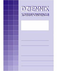 Dziennik korespondencji 701-1 A4, 20 kartek, druki akcydensowe