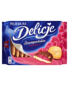 Ciastka DELICJE Szampańskie malina 294g