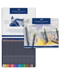 Pastele suche, kredki do rozcierania 24 szt mini, Faber Castell