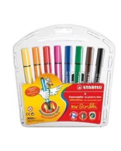 Flamastry Stabilo Trio Scribbi (8 szt)