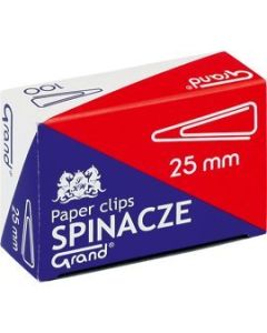 Spinacz biurowy trójkątny t-25 grand (10x100 szt) 25mm