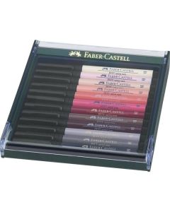 Cienkopisy PITT ARTIST PEN BRUSH  12szt kol. SKIN  267424 FABER-CASTELL