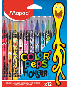 Flamastry COLORPEPS MONSTER 12 szt. Maped 845400