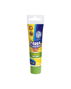 Farby plakatowe Astra, szkolne farby w tubce 30ml, j. zieleń