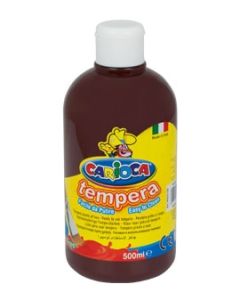 Farby tempery, wodorozcieńczalne Carioca 500 ml brązowa