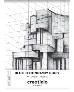 BLOK TECHNICZNY TOP 2000 CREATINIO A4 10K 170G BIAŁY 400176667