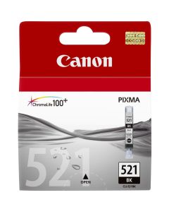 Tusz CANON (CLI-521BK) czarny foto 1200str 2933B001 iP3600/4600/MP540