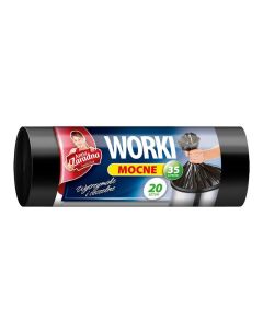 Worki na śmieci 35L HDPE 20 sztuk STELLA