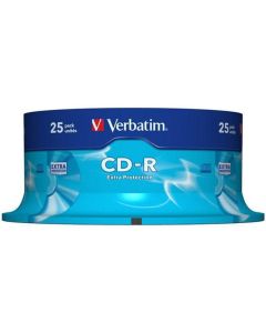 Płyty VERBATIM, płyta CD-R cake box 25, 700MB 52x, ekstra ochrona