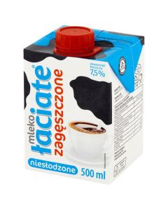 Mleko ŁACIATE UHT 7,5% zagęszczone niesłodzone 500 ml