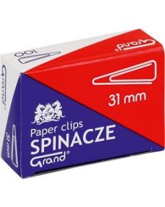 Spinacz biurowy trójkątny T31 grand (10x100 szt) 31mm