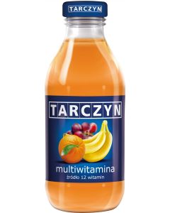 TARCZYN MULTIWITAMINA owoce pomarańczowe 300ml butelka szkło