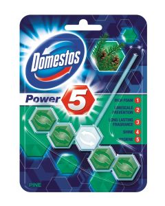 DOMESTOS Zawieszka do toalety KOSTKA POWER 5 PINE 88399