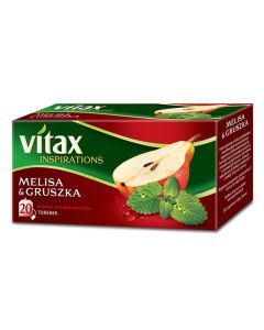 Herbata VITAX INSPIRATIONS Melisa&Gruszka (20 saszetek) 40g zawieszka