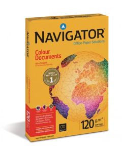 Papier do drukowania kolorowego, papier ksero A4 NAVIGATOR Colour Documents 120g, ryza 500ark